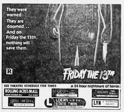Horror History: Friday the 13th (May 9, 1980) - Morbidly Beautiful