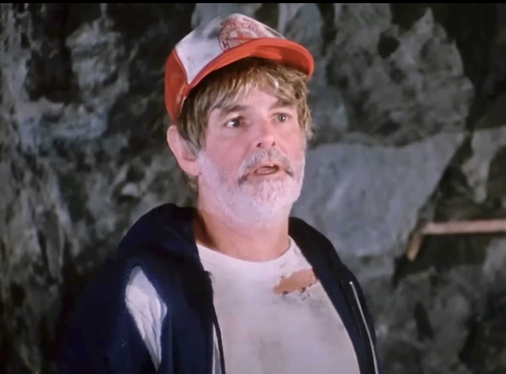 Gary Kent, who is thoroughly miscast as the killer in slasher movie THE FOREST (1982)